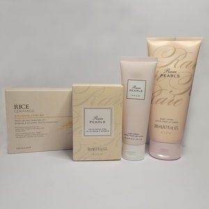 Avon Rare Pearls set and Face Shop Rice & Ceramide Trial Kit